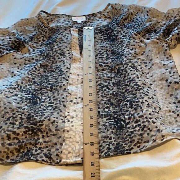 Parker Animal Print Silk Blouse XS - Picture 6 of 8